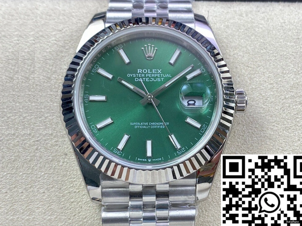 Factory Green Dial M126334-0028 Datejust EW Rolex 0306